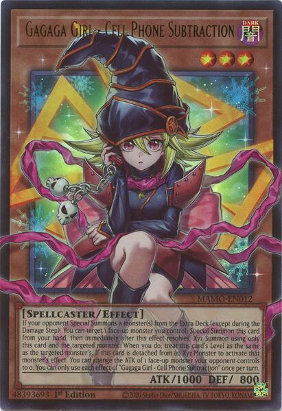 Gagaga Girl - Cell Phone Subtraction (Extended Art) - MAMO-EN012 - Ultra Rare - 1st Edition