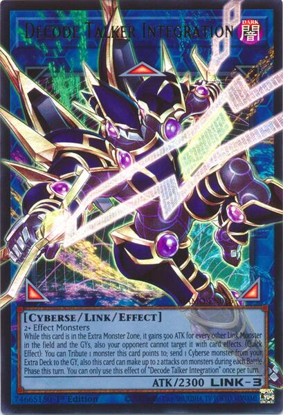 Decode Talker Integration (Extended Art) - MAMO-EN016 - Ultra Rare - 1st Edition