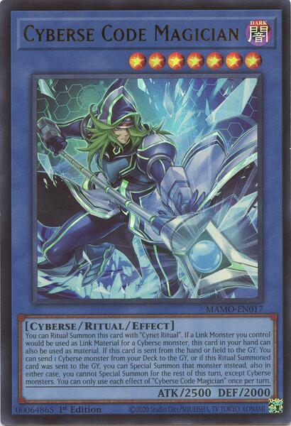 Cyberse Code Magician - MAMO-EN017 - Ultra Rare - 1st Edition
