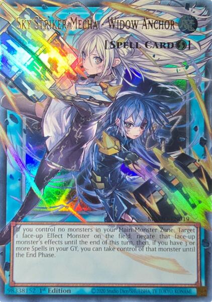 Sky Striker Mecha - Widow Anchor (Extended Art) - MAMO-EN019 - Ultra Rare - 1st Edition