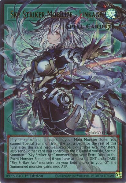 Sky Striker Mobilize - Linkage! (Extended Art) - MAMO-EN020 - Ultra Rare - 1st Edition