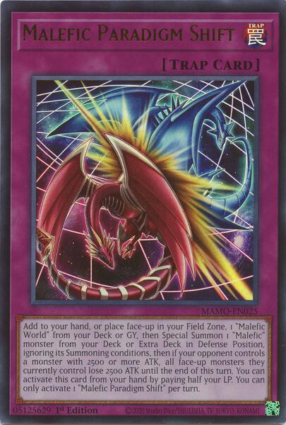 Malefic Paradigm Shift - MAMO-EN025 - Ultra Rare - 1st Edition