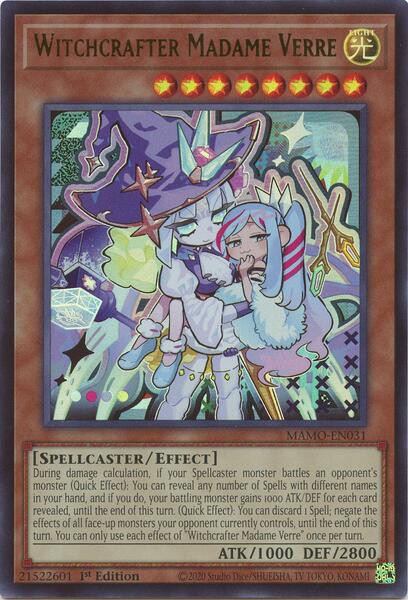 Witchcrafter Madame Verre - MAMO-EN031 - Ultra Rare - 1st Edition