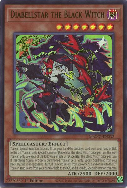 Diabellstar the Black Witch - MAMO-EN032 - Ultra Rare - 1st Edition