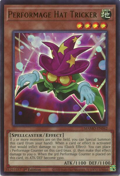 Performage Hat Tricker - MAMO-EN042 - Ultra Rare - 1st Edition