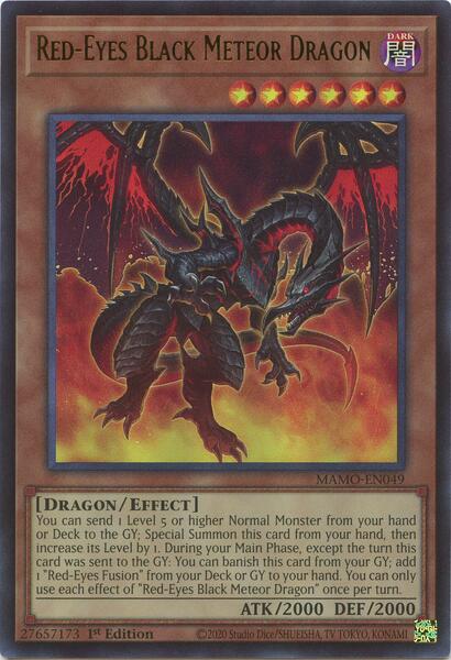 Red-Eyes Black Meteor Dragon - MAMO-EN049 - Ultra Rare - 1st Edition