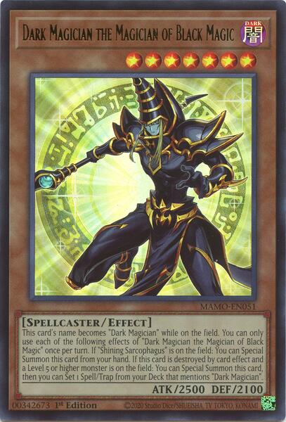 Dark Magician the Magician of Black Magic - MAMO-EN051 - Ultra Rare - 1st Edition