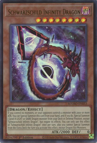 Schwarzschild Infinity Dragon - MAMO-EN053 - Ultra Rare - 1st Edition
