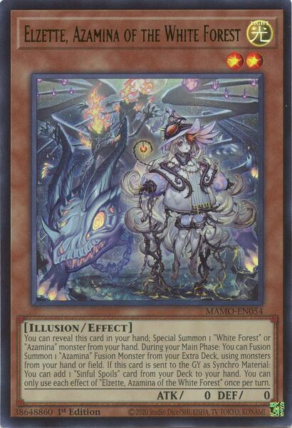 Elzette, Azamina of the White Forest - MAMO-EN054 - Ultra Rare - 1st Edition