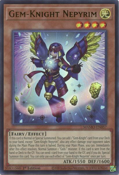 Gem-Knight Nepyrim - MAMO-EN057 - Ultra Rare - 1st Edition