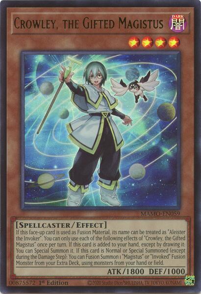 Crowley, the Gifted Magistus - MAMO-EN059 - Ultra Rare - 1st Edition