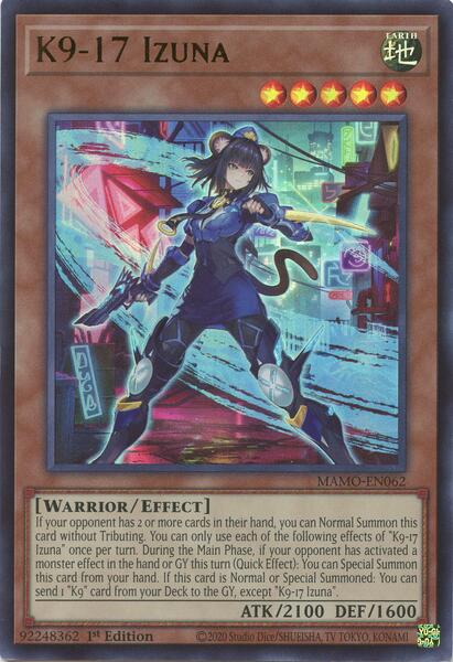 K9-17 Izuna - MAMO-EN062 - Ultra Rare - 1st Edition