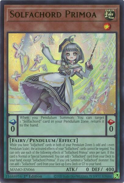 Solfachord Primoa - MAMO-EN066 - Ultra Rare - 1st Edition