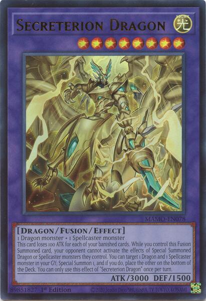 Secreterion Dragon - MAMO-EN078 - Ultra Rare - 1st Edition