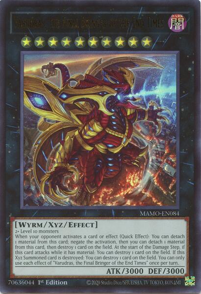 Varudras, the Final Bringer of the End Times - MAMO-EN084 - Ultra Rare - 1st Edition