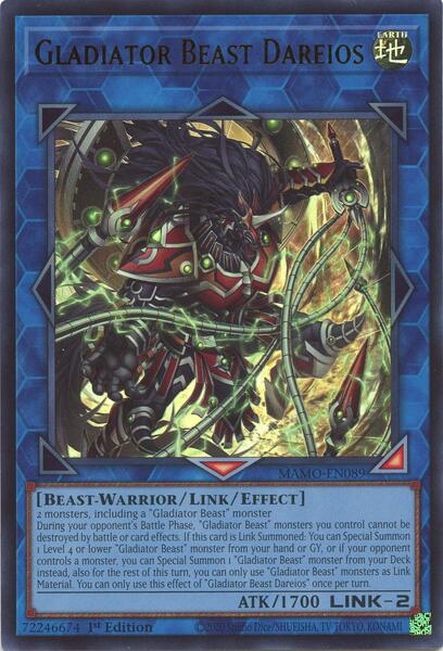 Gladiator Beast Dareios - MAMO-EN089 - Ultra Rare - 1st Edition