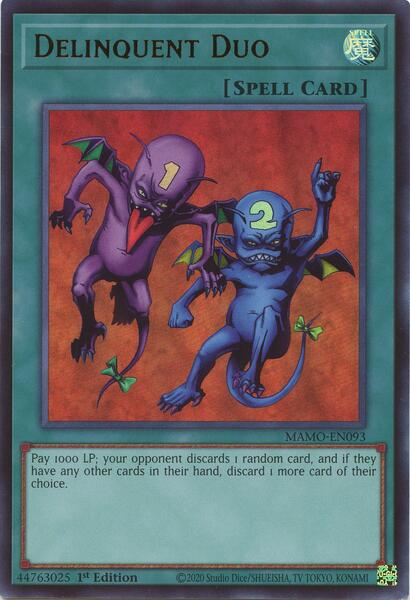 Delinquent Duo - MAMO-EN093 - Ultra Rare - 1st Edition