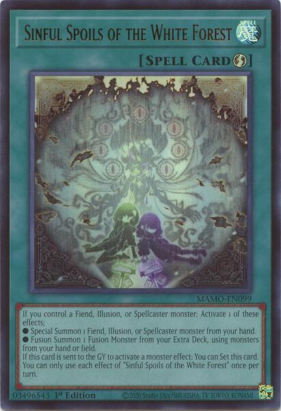 Sinful Spoils of the White Forest - MAMO-EN099 - Ultra Rare - 1st Edition