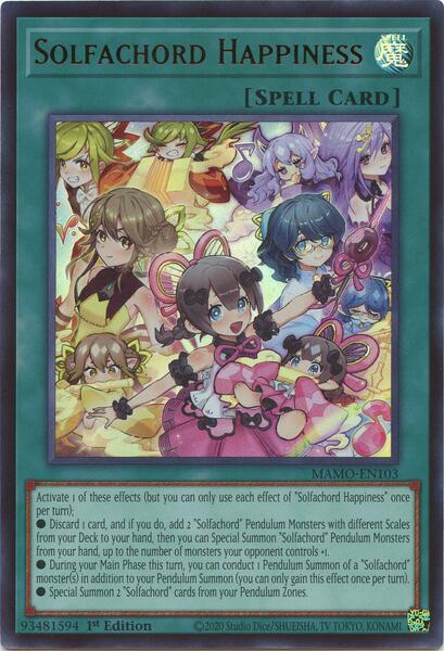 Solfachord Happiness - MAMO-EN103 - Ultra Rare - 1st Edition