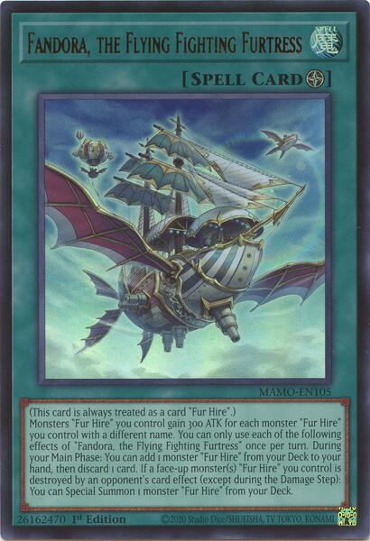 Fandora, the Flying Fighting Furtress - MAMO-EN105 - Ultra Rare - 1st Edition