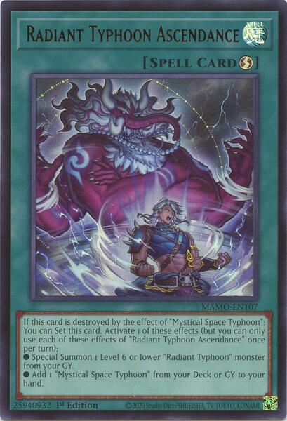 Radiant Typhoon Ascendance - MAMO-EN107 - Ultra Rare - 1st Edition