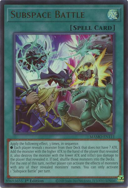Subspace Battle - MAMO-EN111 - Ultra Rare - 1st Edition