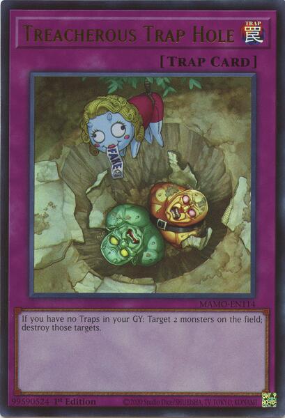 Treacherous Trap Hole - MAMO-EN114 - Ultra Rare - 1st Edition
