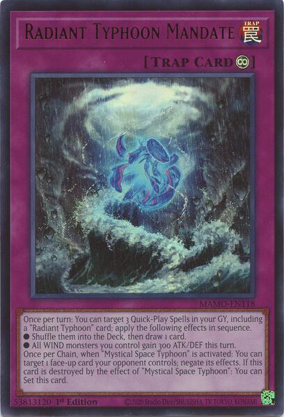Radiant Typhoon Mandate - MAMO-EN118 - Ultra Rare - 1st Edition