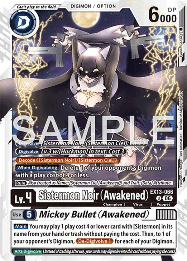 Sistermon Noir (Awakened) // Mickey Bullet (Awakened) - EX13-066 - Uncommon