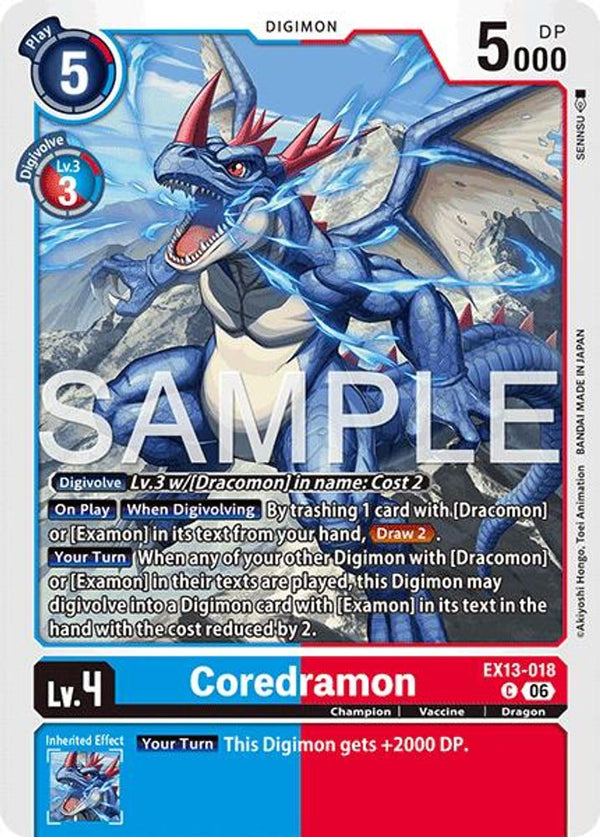 Coredramon - EX13-018 - Common