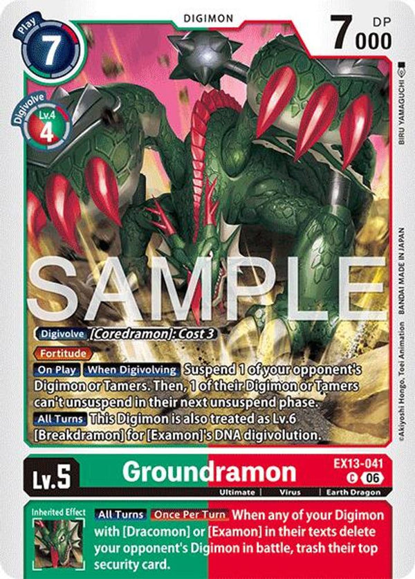 Groundramon - EX13-041 - Common