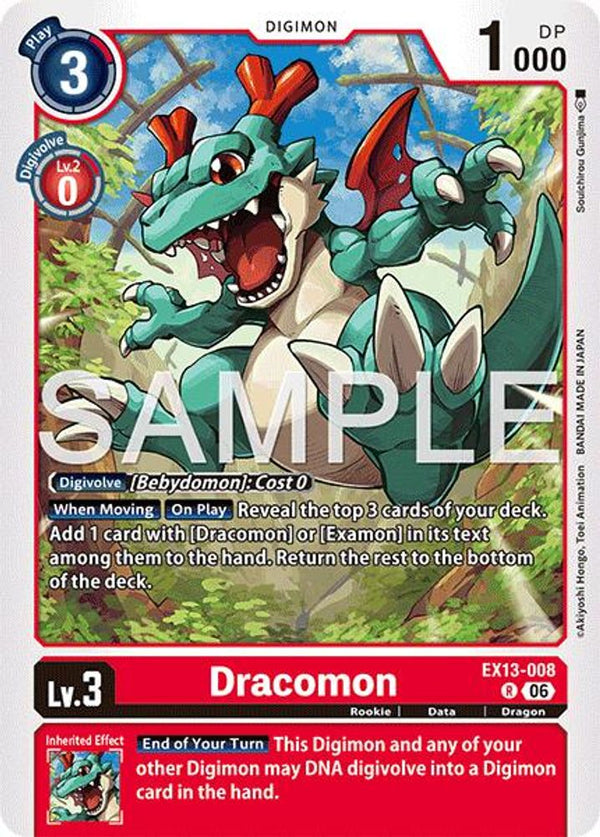 Dracomon - EX13-008 - Rare