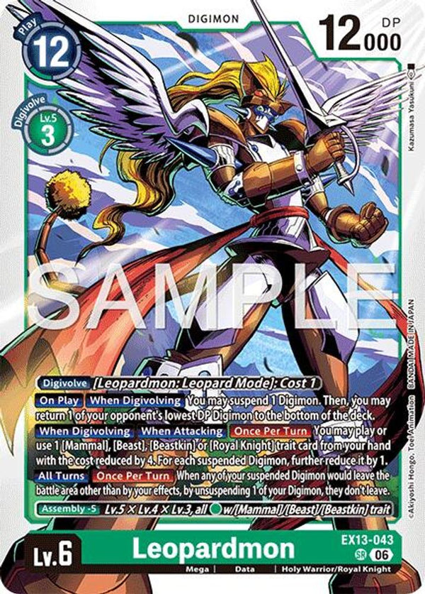 Leopardmon - EX13-043 - Super Rare