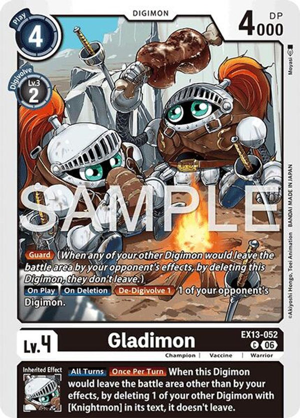 Gladimon - EX13-052 - Common