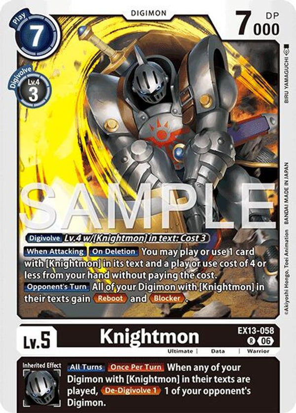 Knightmon - EX13-058 - Rare