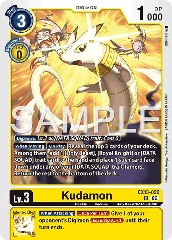 Kudamon - EX13-026 - Rare