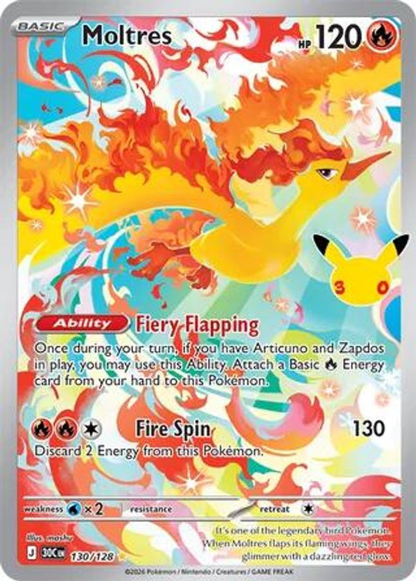 Moltres - 130/128 - Illustration Rare