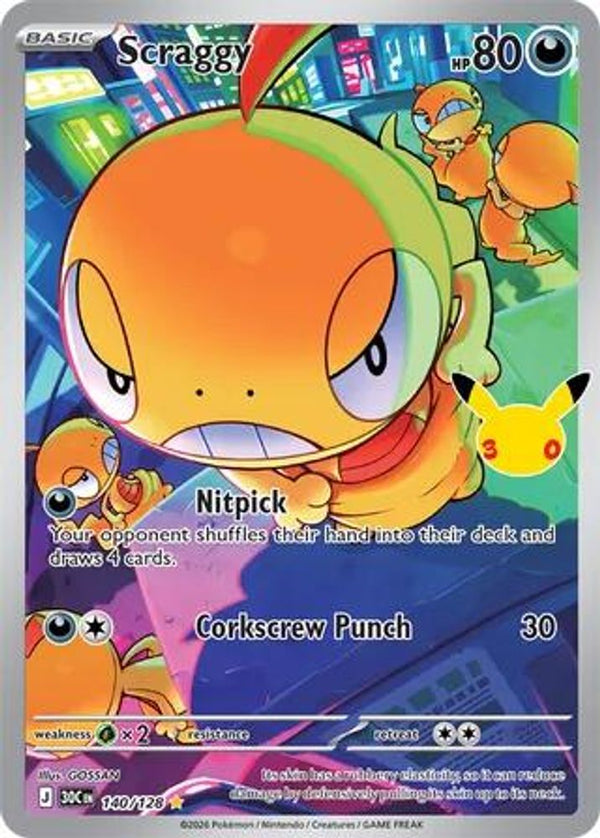 Scraggy - 140/128 - Illustration Rare