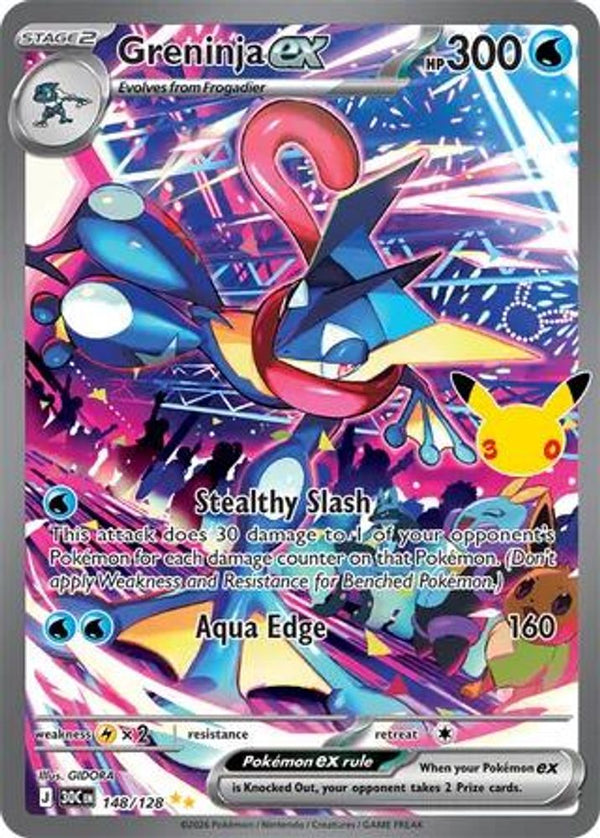 Greninja ex - 148/128 - Special Illustration Rare
