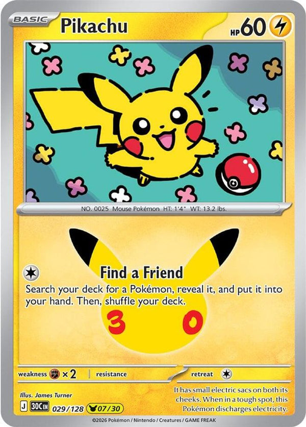 Pikachu - 029/128 - Pikachu Rare