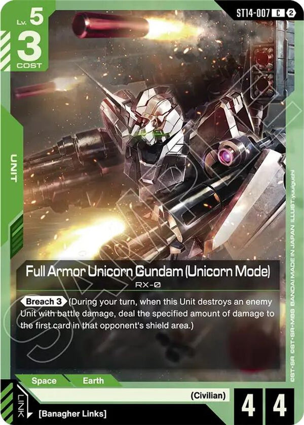 Full Armor Unicorn Gundam (Unicorn Mode) - ST14-007 - Common