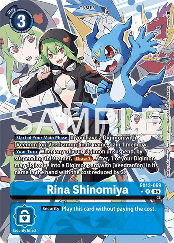 Rina Shinomiya (Alternate Art) - EX13-069 - Rare