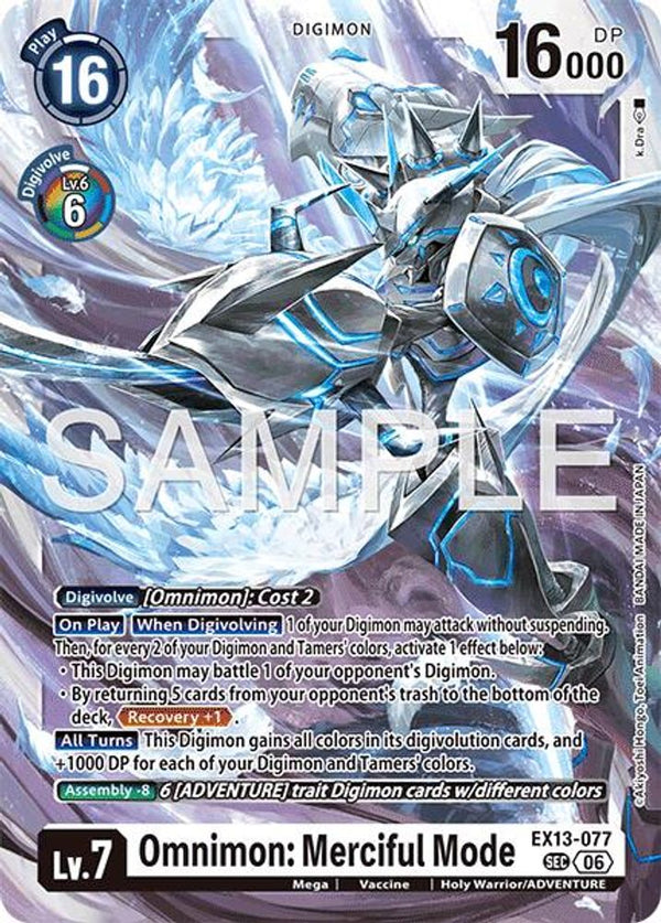 Omnimon: Merciful Mode - EX13-077 - Secret Rare