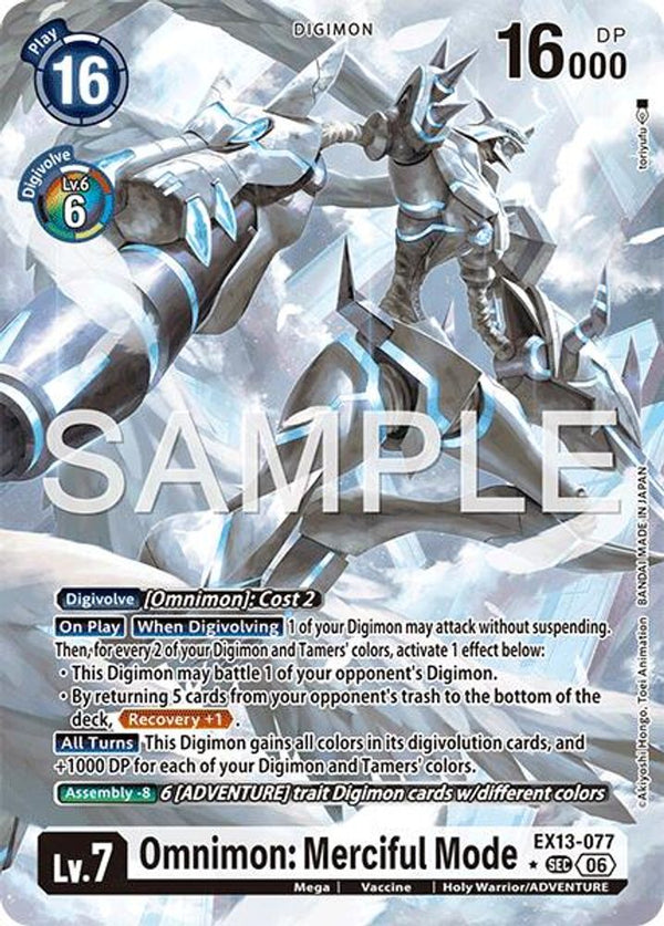 Omnimon: Merciful Mode (Alternate Art) - EX13-077 - Secret Rare