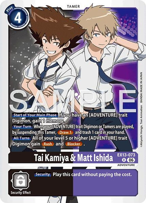 Tai Kamiya & Matt Ishida - EX13-073 - Rare