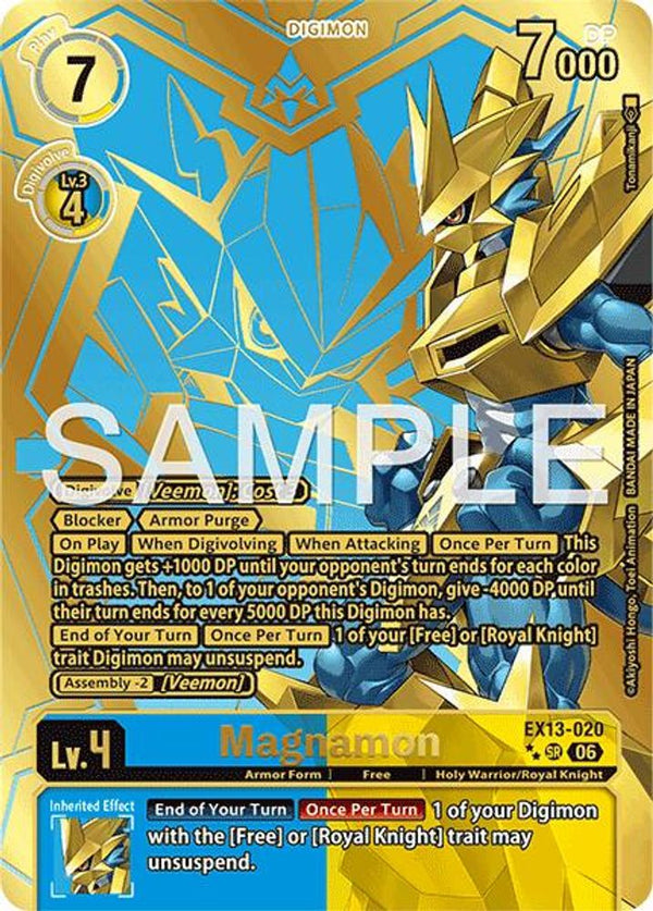 Magnamon (Rare Pull) - EX13-020 - Super Rare