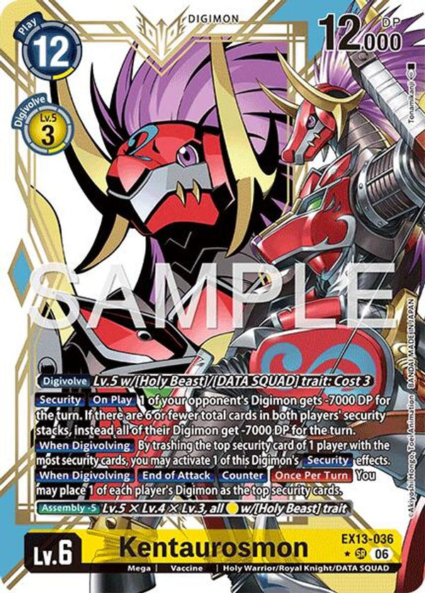 Kentaurosmon (Alternate Art) - EX13-036 - Super Rare