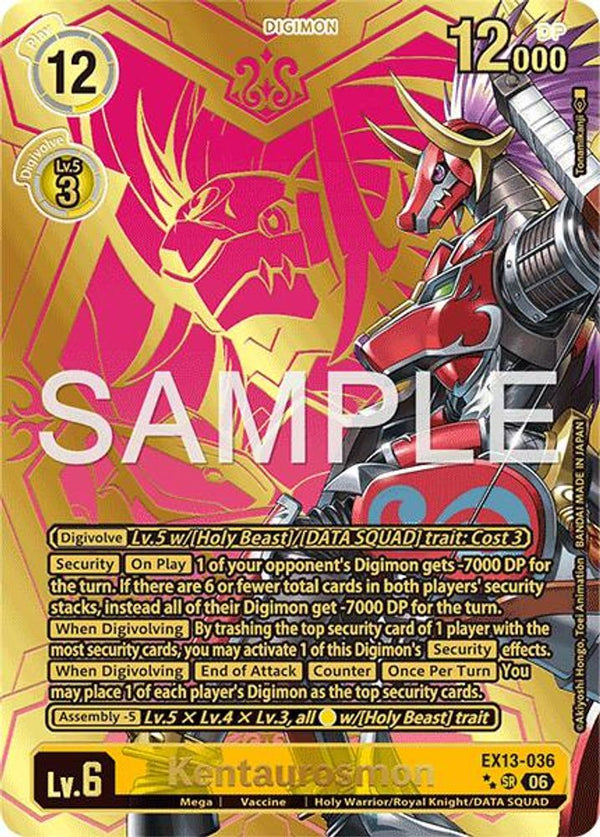 Kentaurosmon (Rare Pull) - EX13-036 - Super Rare