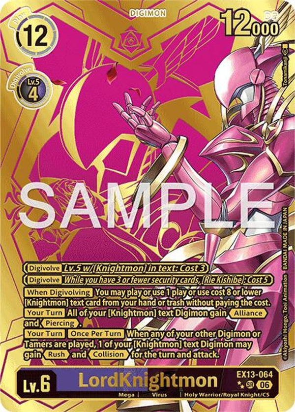 LordKnightmon (Rare Pull) - EX13-064 - Super Rare
