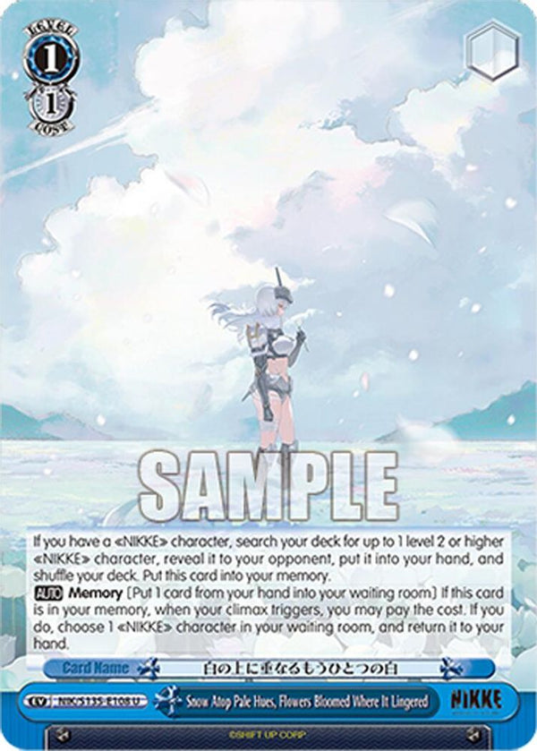 Snow Atop Pale Hues, Flowers Bloomed Where It Lingered - NIK/S135-E108 - Uncommon
